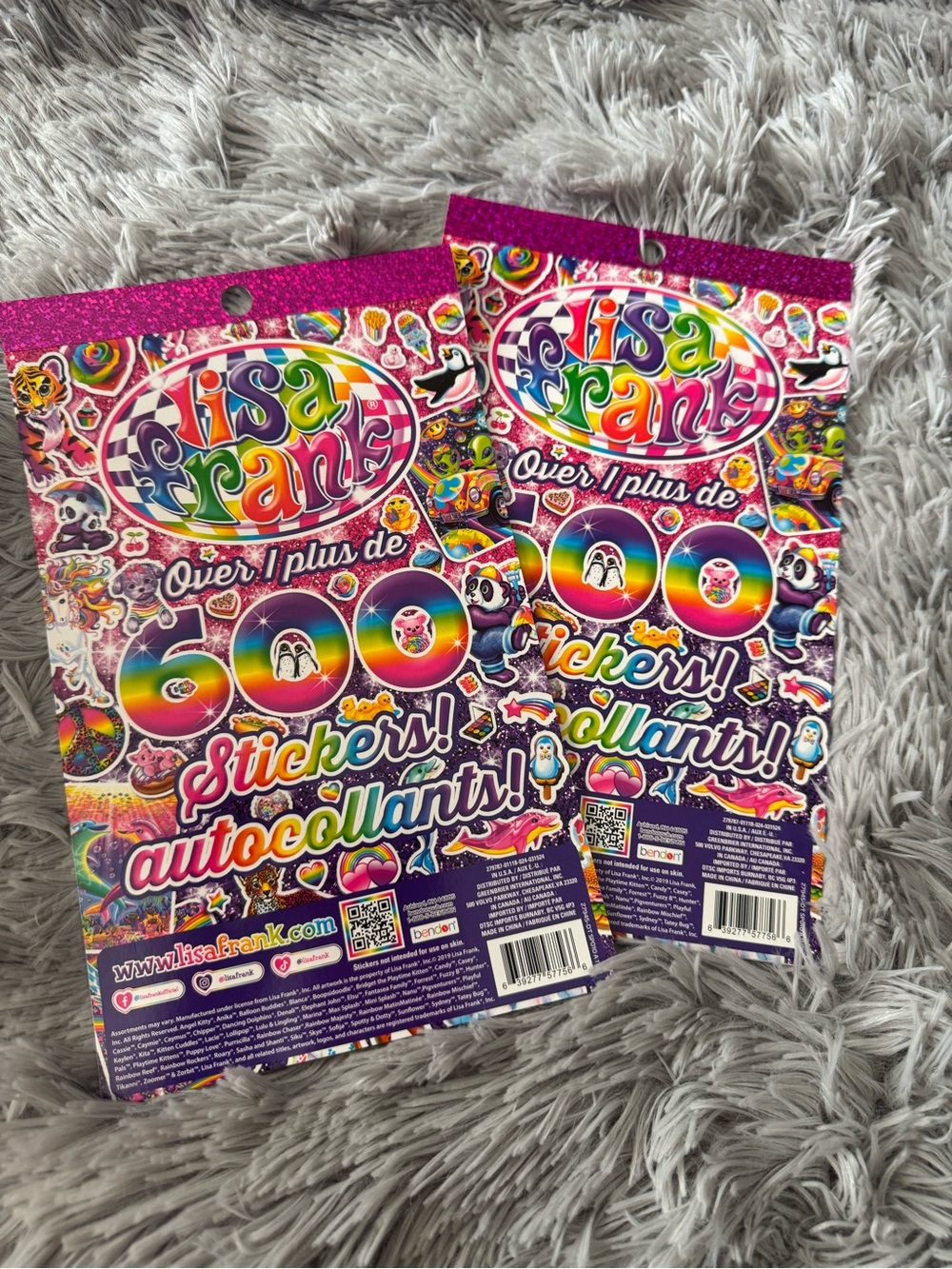 Lisa Frank Rainbow Sticker -2 Packs